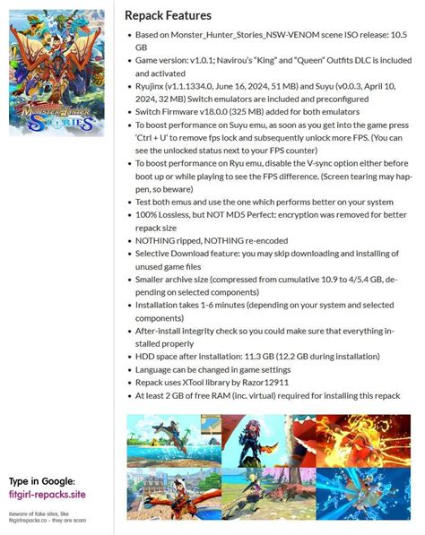 Monster Hunter Stories – v1.0.1 + DLC + Switch Emulators.